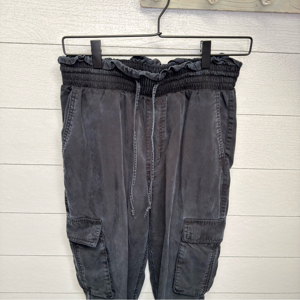 Abercrombie & Fitch Linen-Blend Cargo Jogger Pants – Size M - Picture 7 of 7